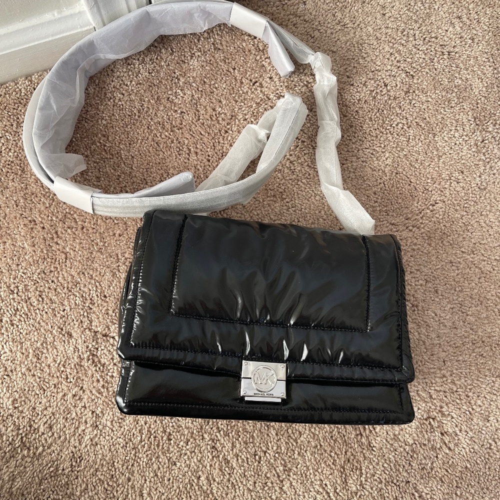 Brand New Michael Kors Black Rory Crossbody